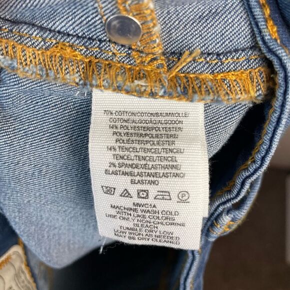 NWT Free People Vintage Distressed Denim Skinny Jeans Size 25 Regular - Picture 8 of 8